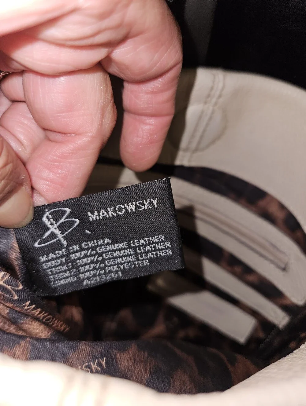 B. Makowsky Color- Block Crossbody Hobo Bag